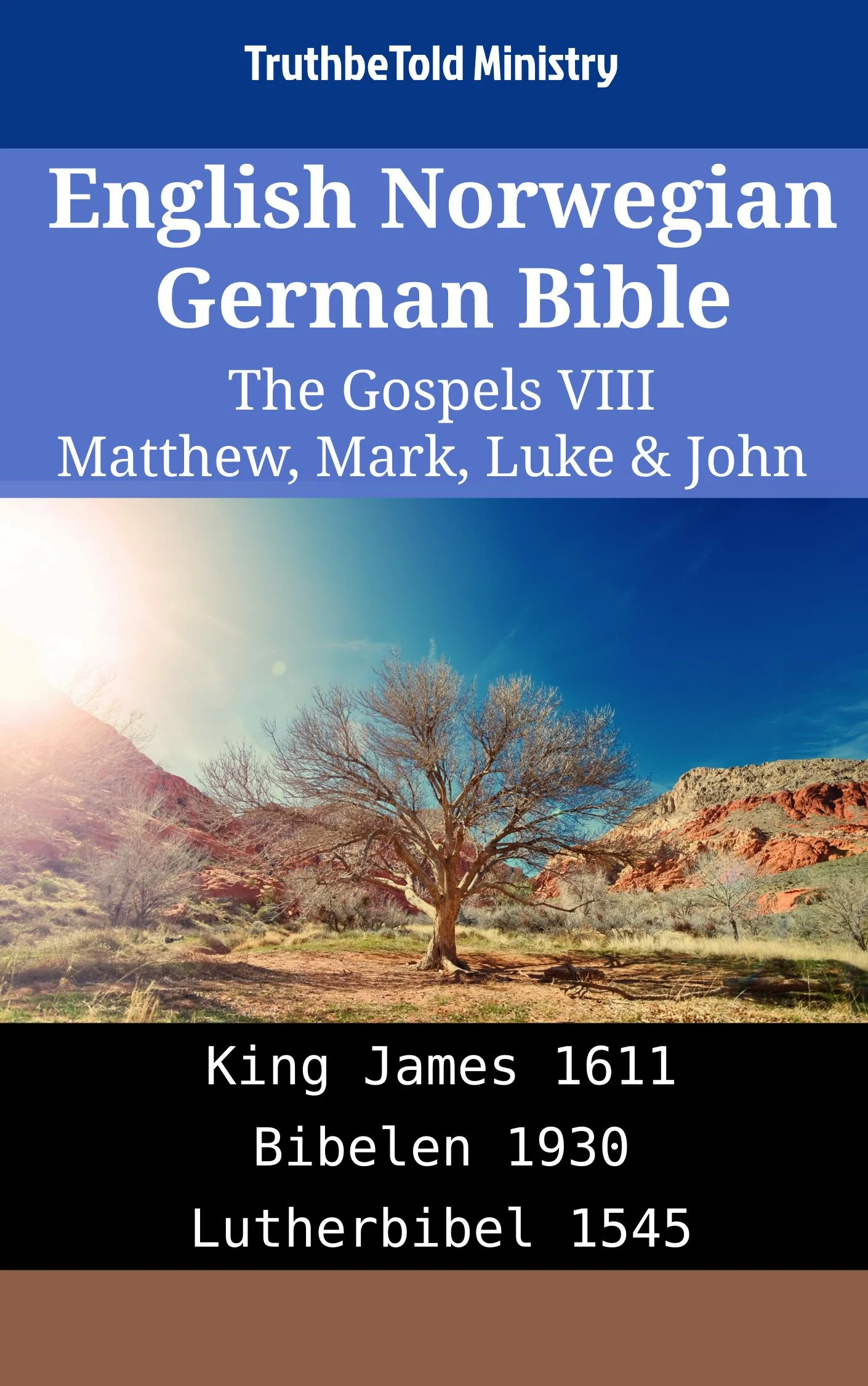 English Norwegian German Bible - The Gospels VIII - Matthew, Mark, Luke & John