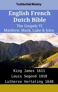 English French Dutch Bible - The Gospels VI - Matthew, Mark, Luke & John