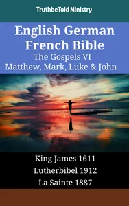 English German French Bible - The Gospels VI - Matthew, Mark, Luke & John