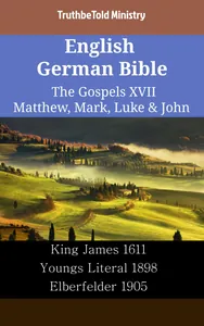 English German Bible - The Gospels XVII - Matthew, Mark, Luke & John